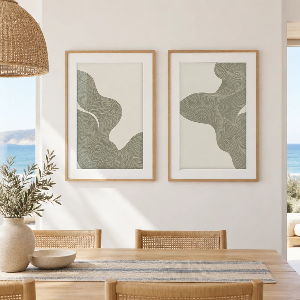 Quadro Fluxo de Ondas Orgânicas