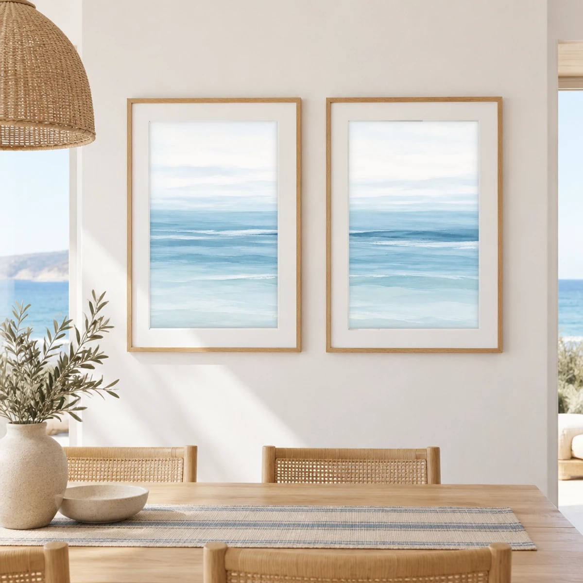 Quadro Mar Serene com Céu Claro