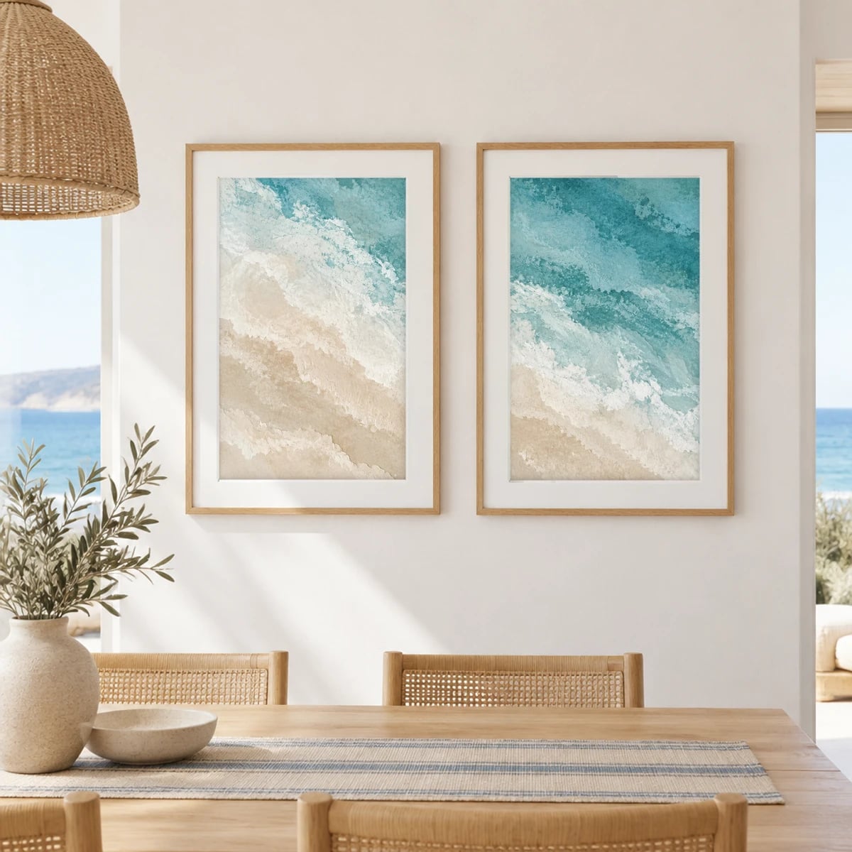 Quadro Ondas Suaves na Praia Serena