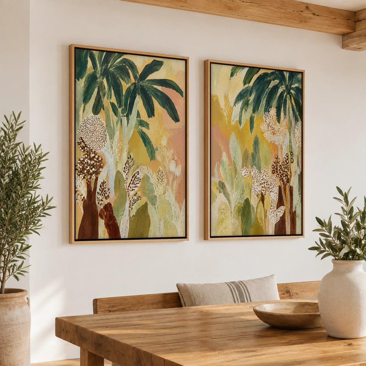 Duo · Canvas · Carvalho · angular esq. · vertical · cena 1:1 (studio d0fd4b5c)