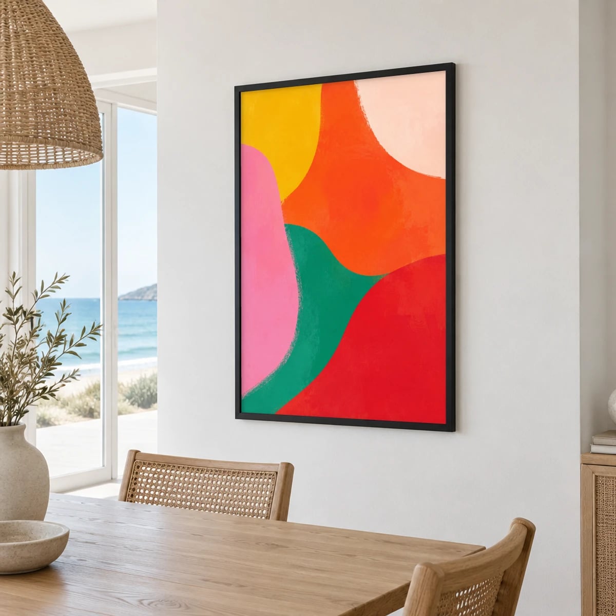 Quadro Formas Orgânicas Coloridas