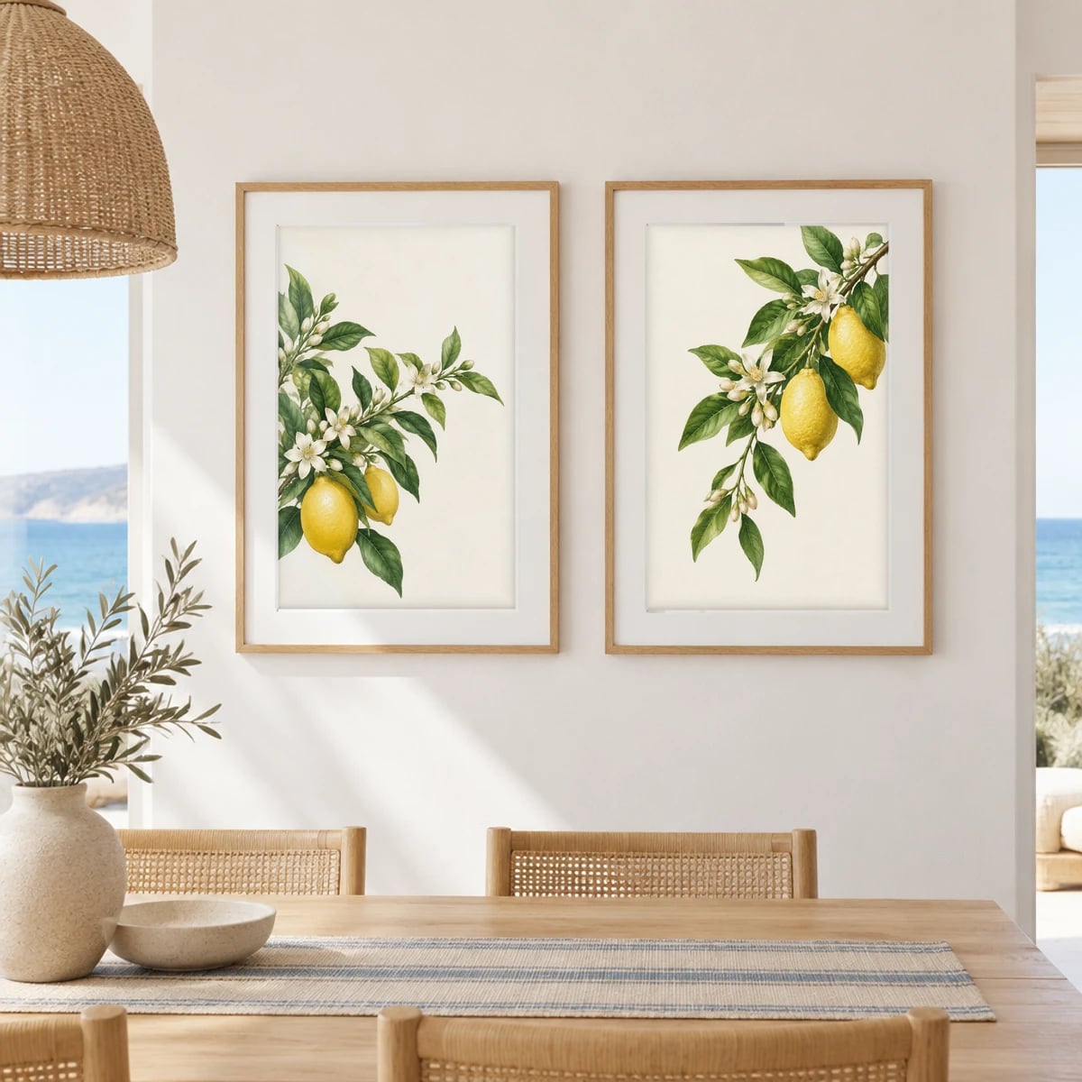 Quadro Ramos de Limão Siciliano Florido