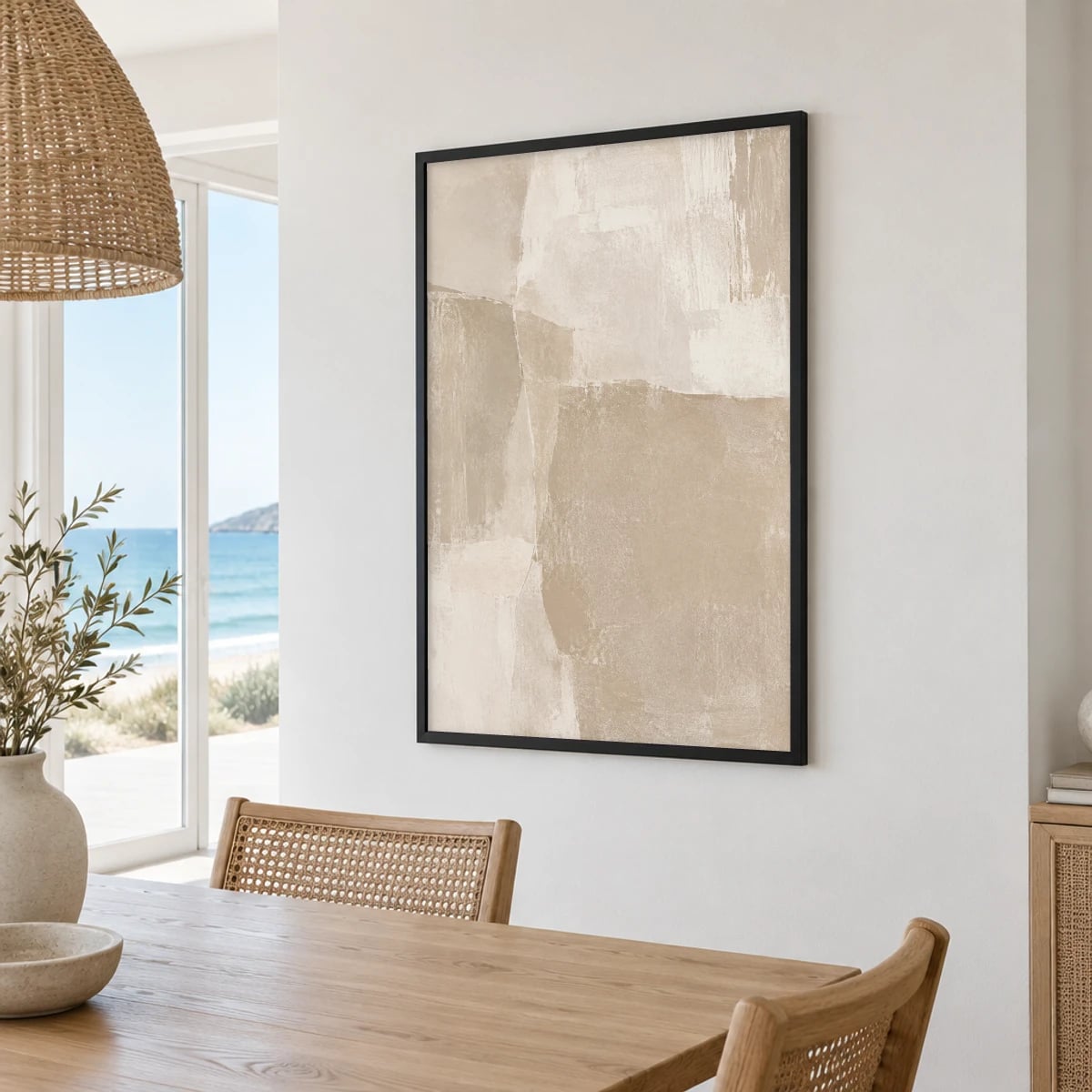 Quadro Blocos Texturizados Neutros