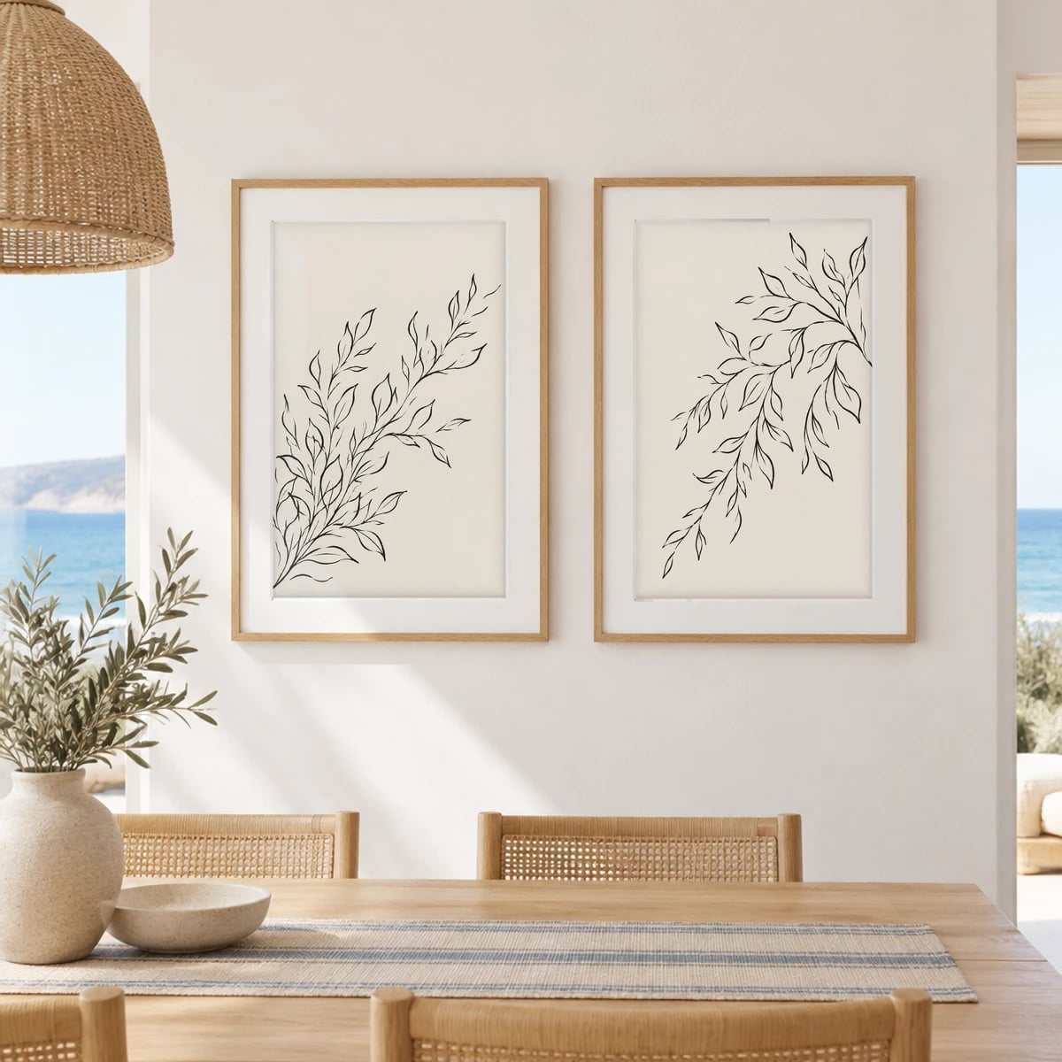 Quadro Ramos Delicados em Traço Simples