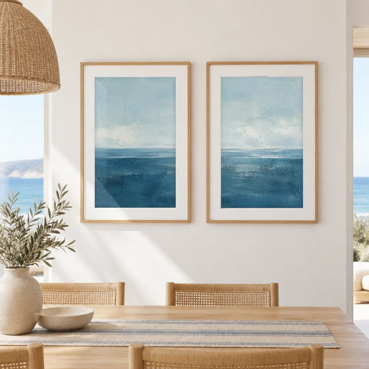 Quadro Luz Serena Sobre o Horizonte Marinho