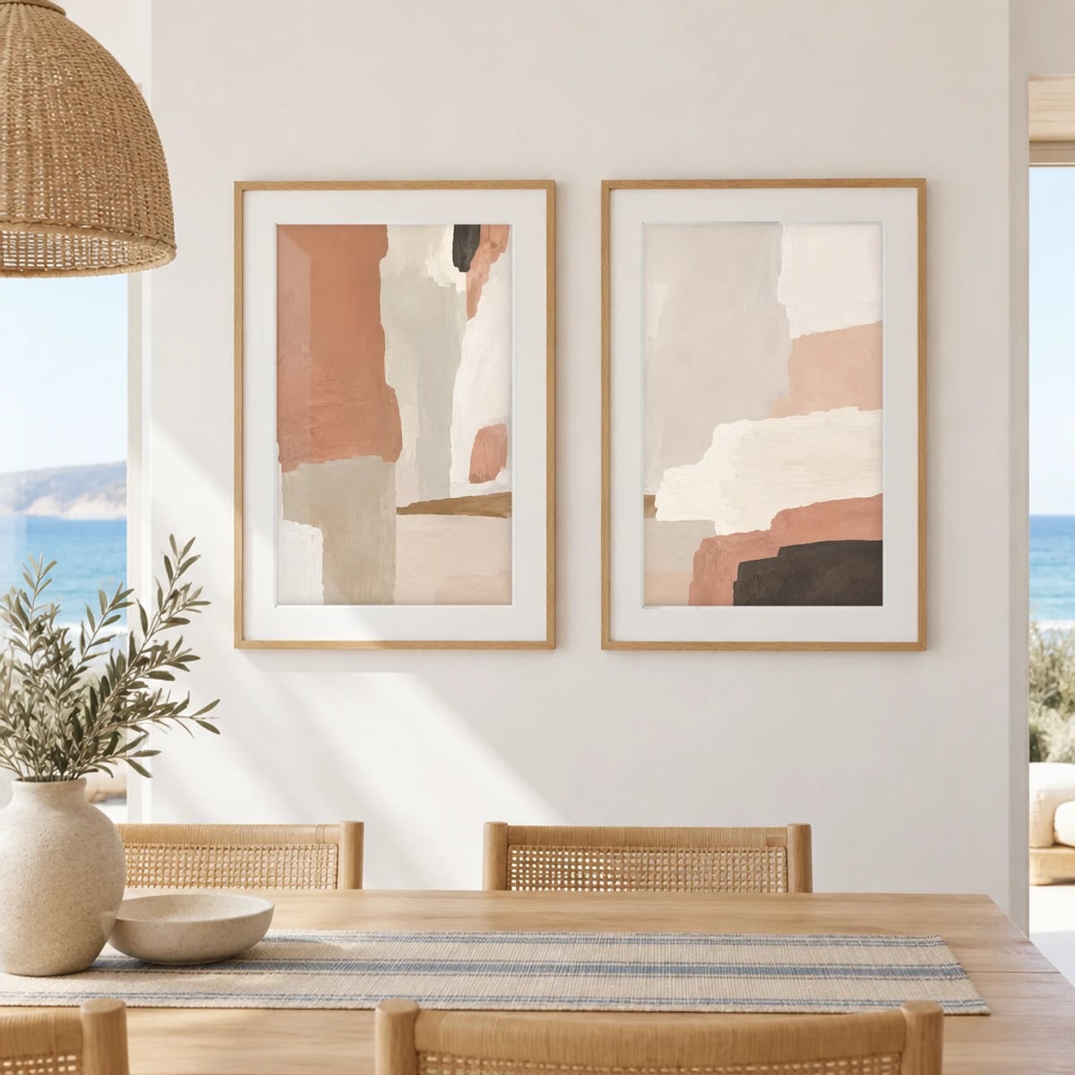 Quadro Cores Terrosas em Paredes Rústicas