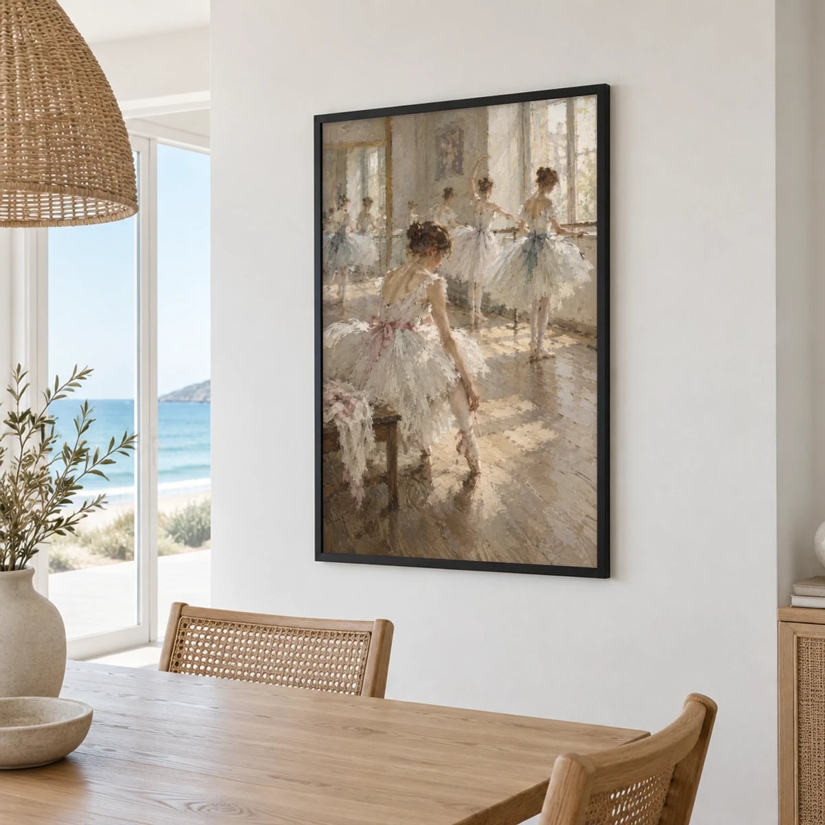 Quadro Ensaios de Bailarinas no Estúdio