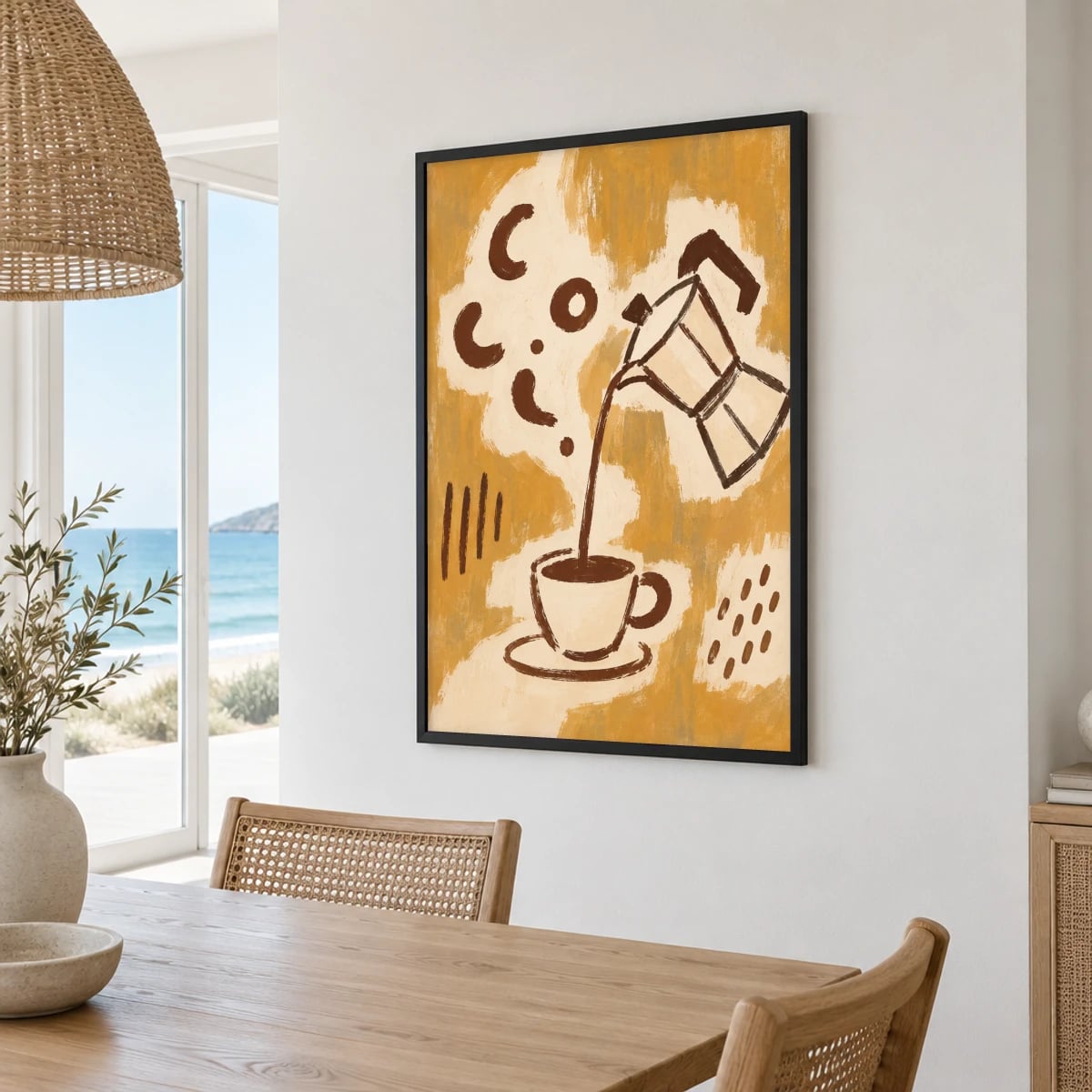 Quadro Café Coado com Moka