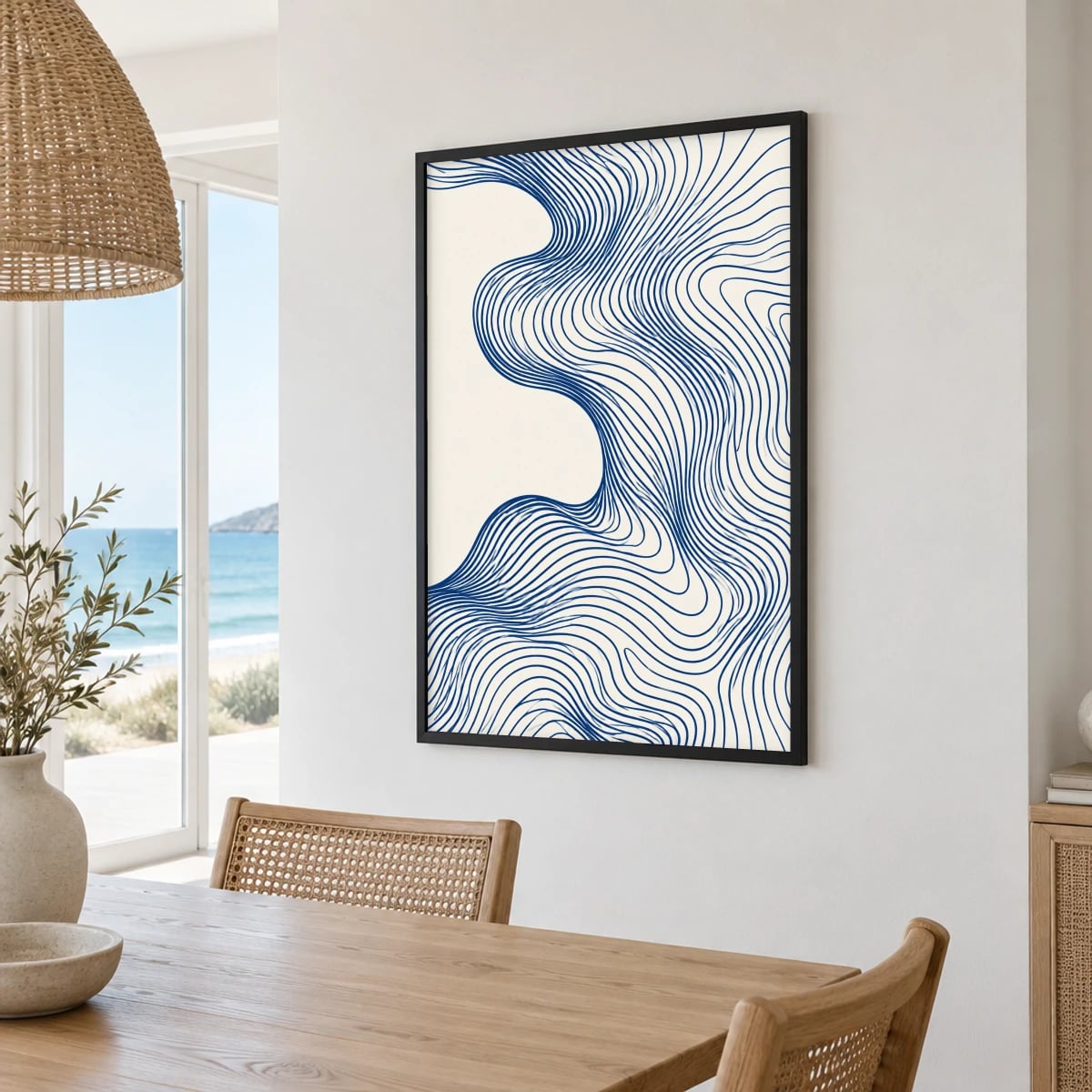 Quadro Linhas Ondulantes em Movimento