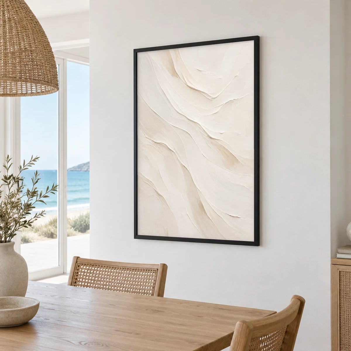Quadro Relevos Neutros em Movimento