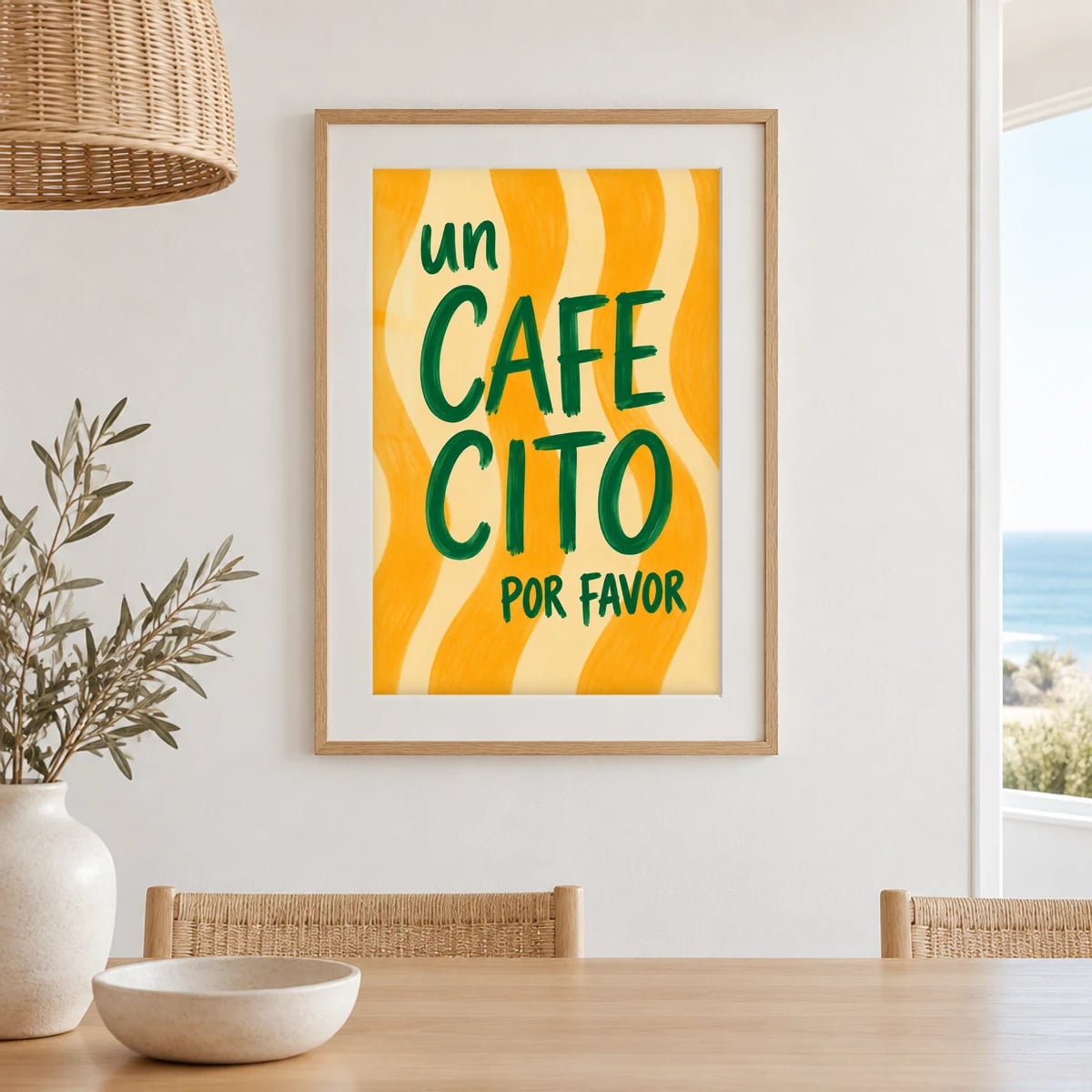 Com vidro · passe-partout · Carvalho · frontal · vertical · cena 1:1 (studio ae288207)