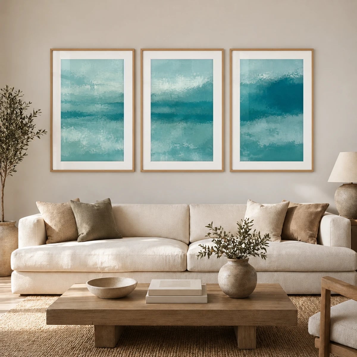 Quadro Mar Serena com Ondas Tranquilas