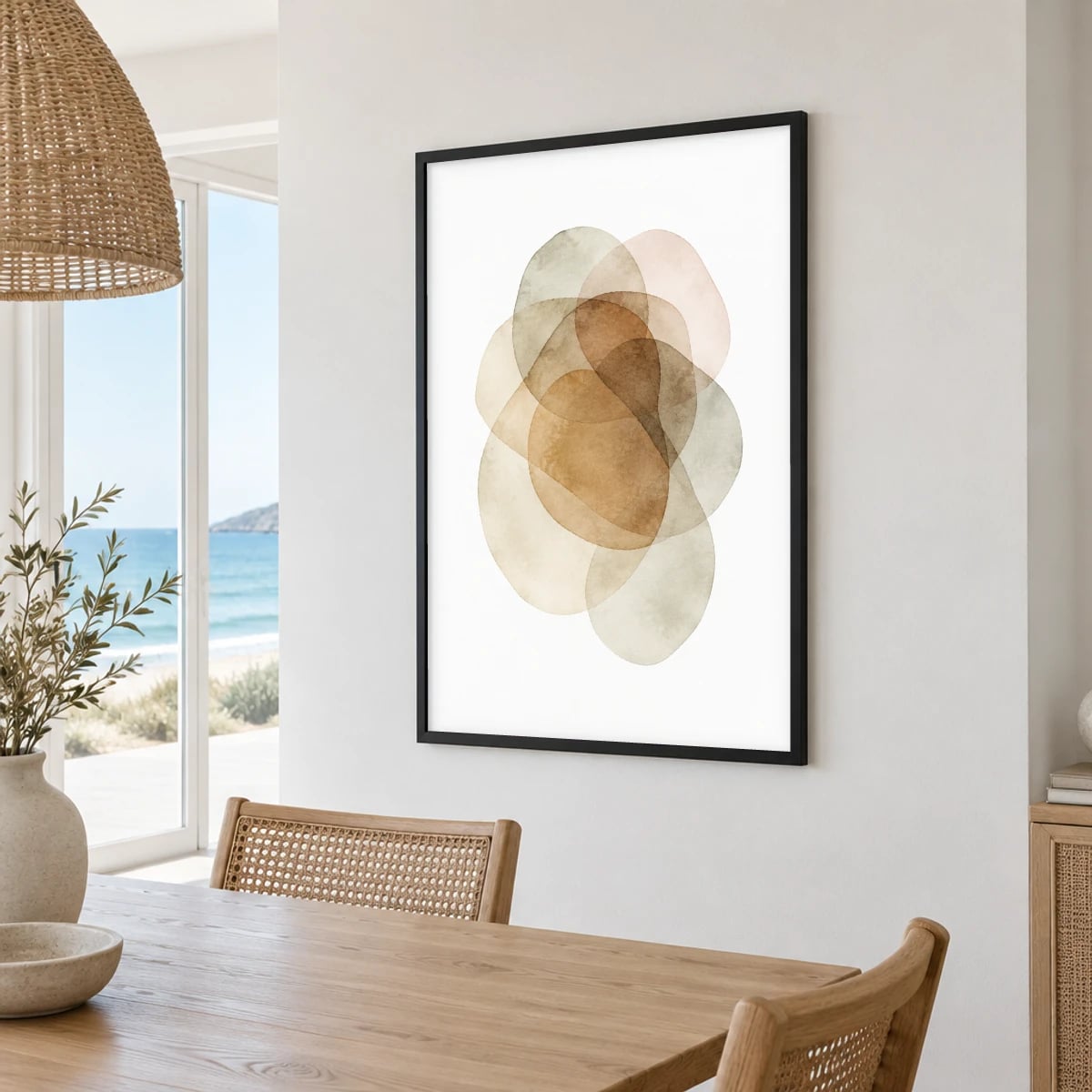 Quadro Formas Orgânicas Sobrepostas Neutras
