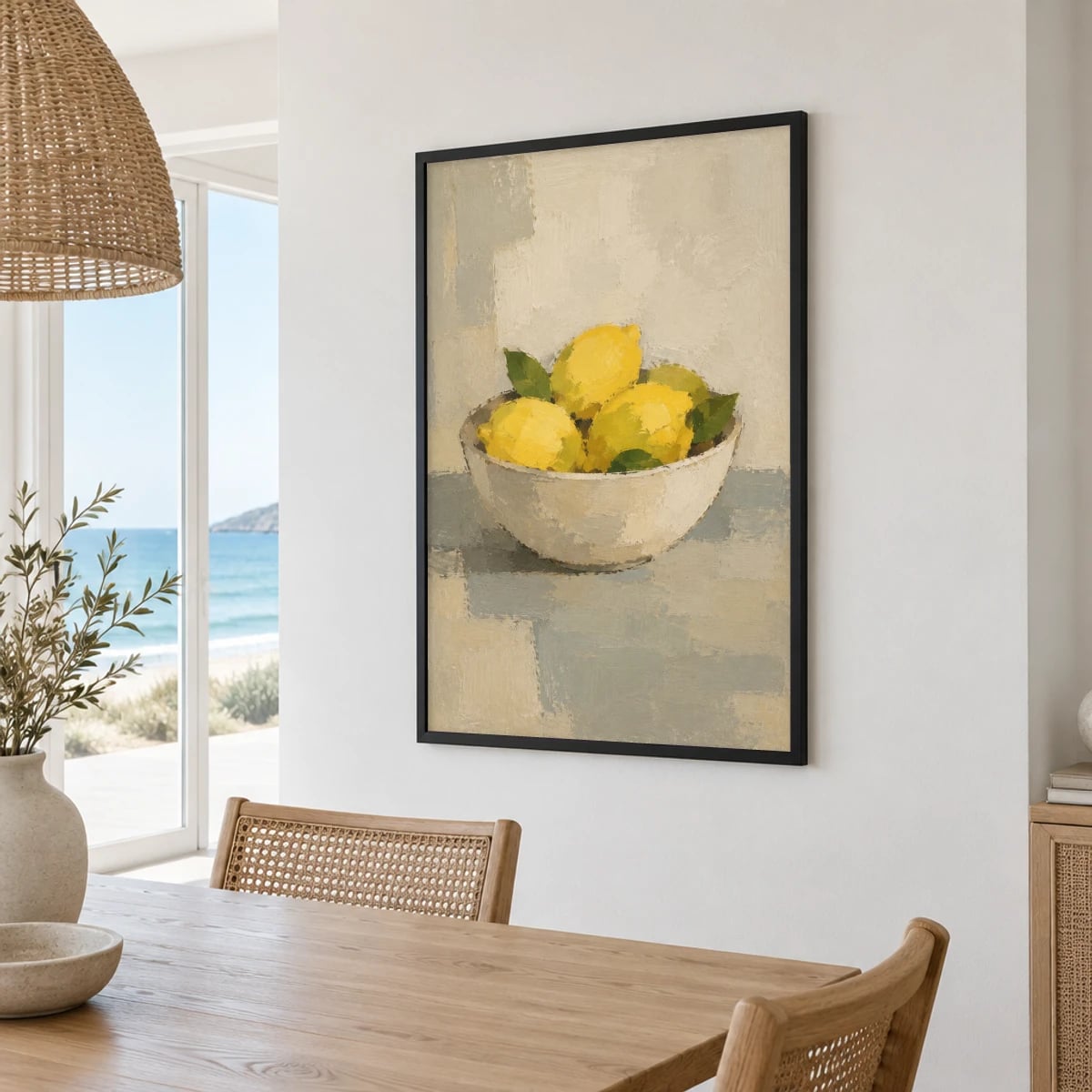 Quadro Tigela com Limões Frescos