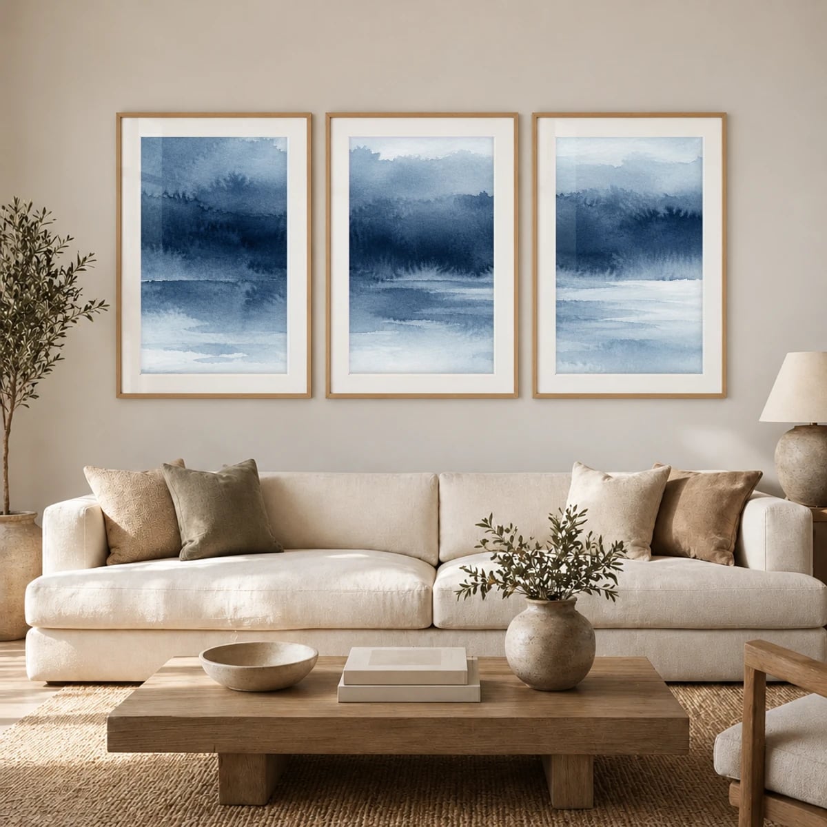 Quadro Neblina Sobre o Lago Sereno