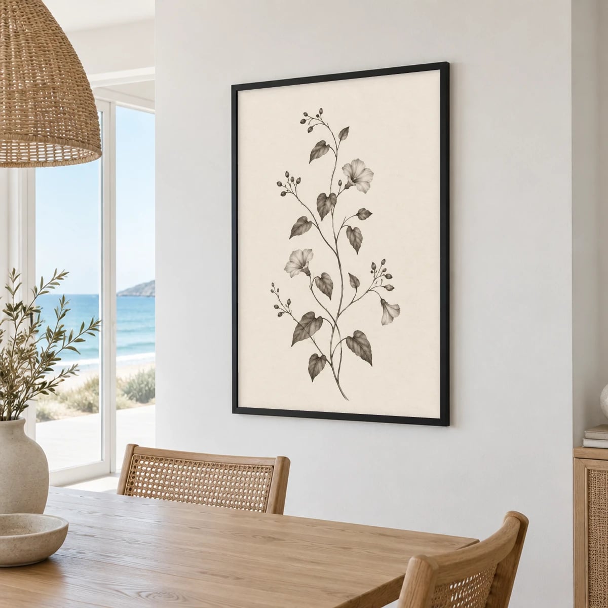 Quadro Ramos de Flores Silvestres Delicadas