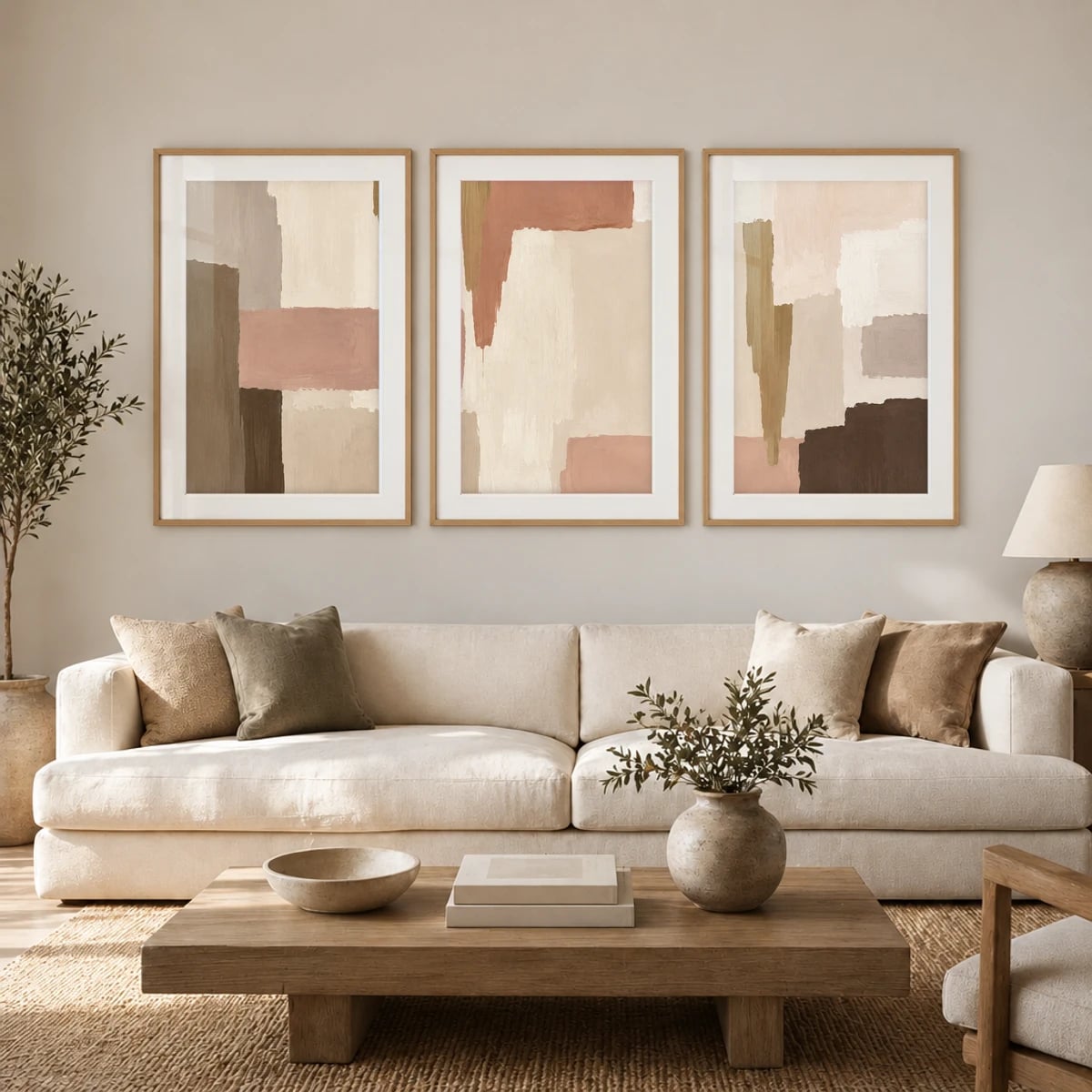 Quadro Composições em Tons Terrosos