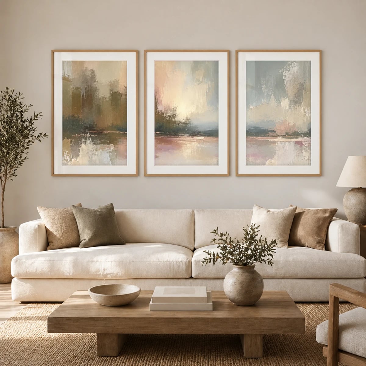 Quadro Horizontes Suaves ao Amanhecer