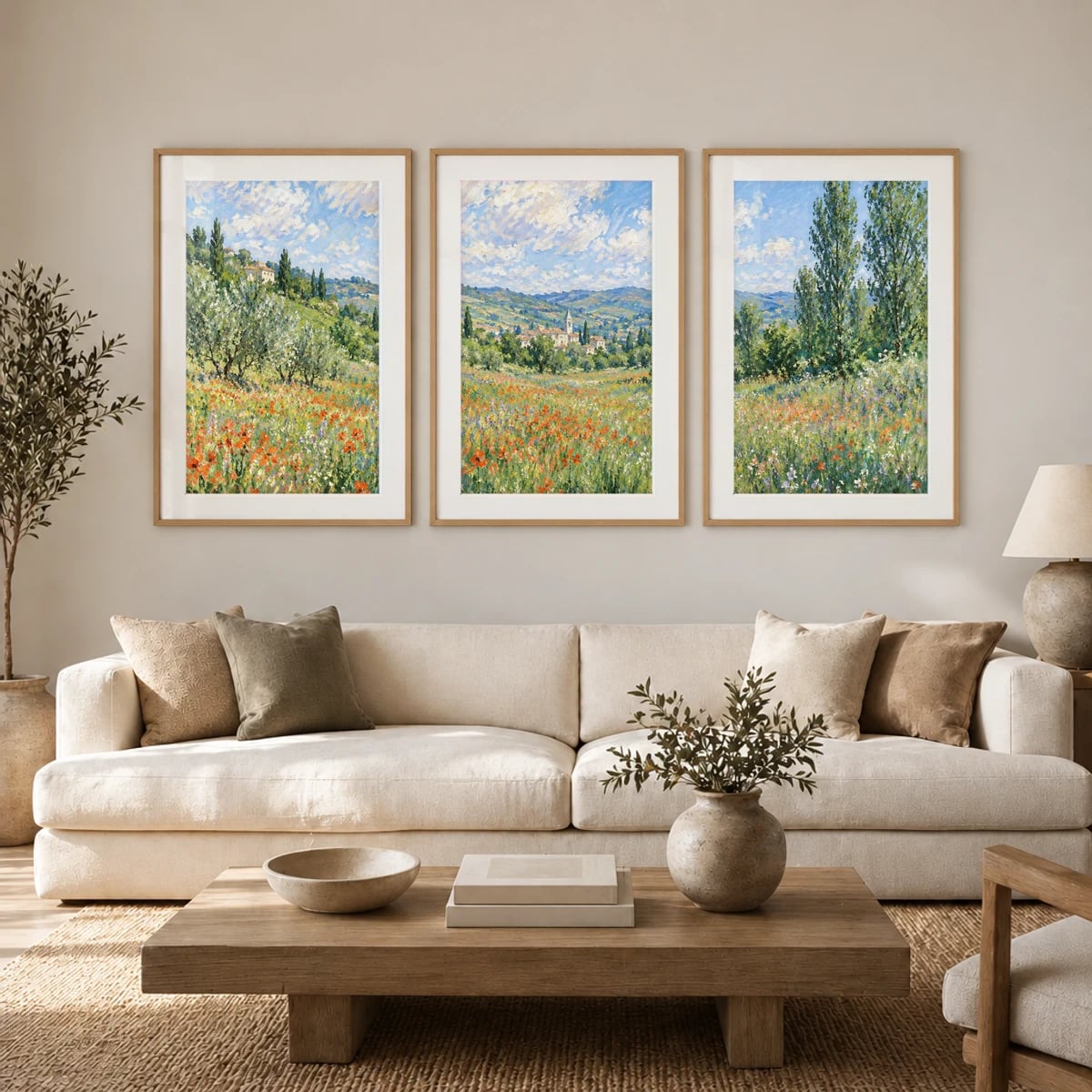 Quadro Campos de Papoulas e Olivais