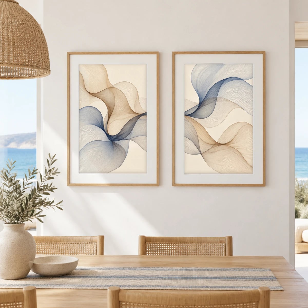 Quadro Linhas Ondulantes em Movimento