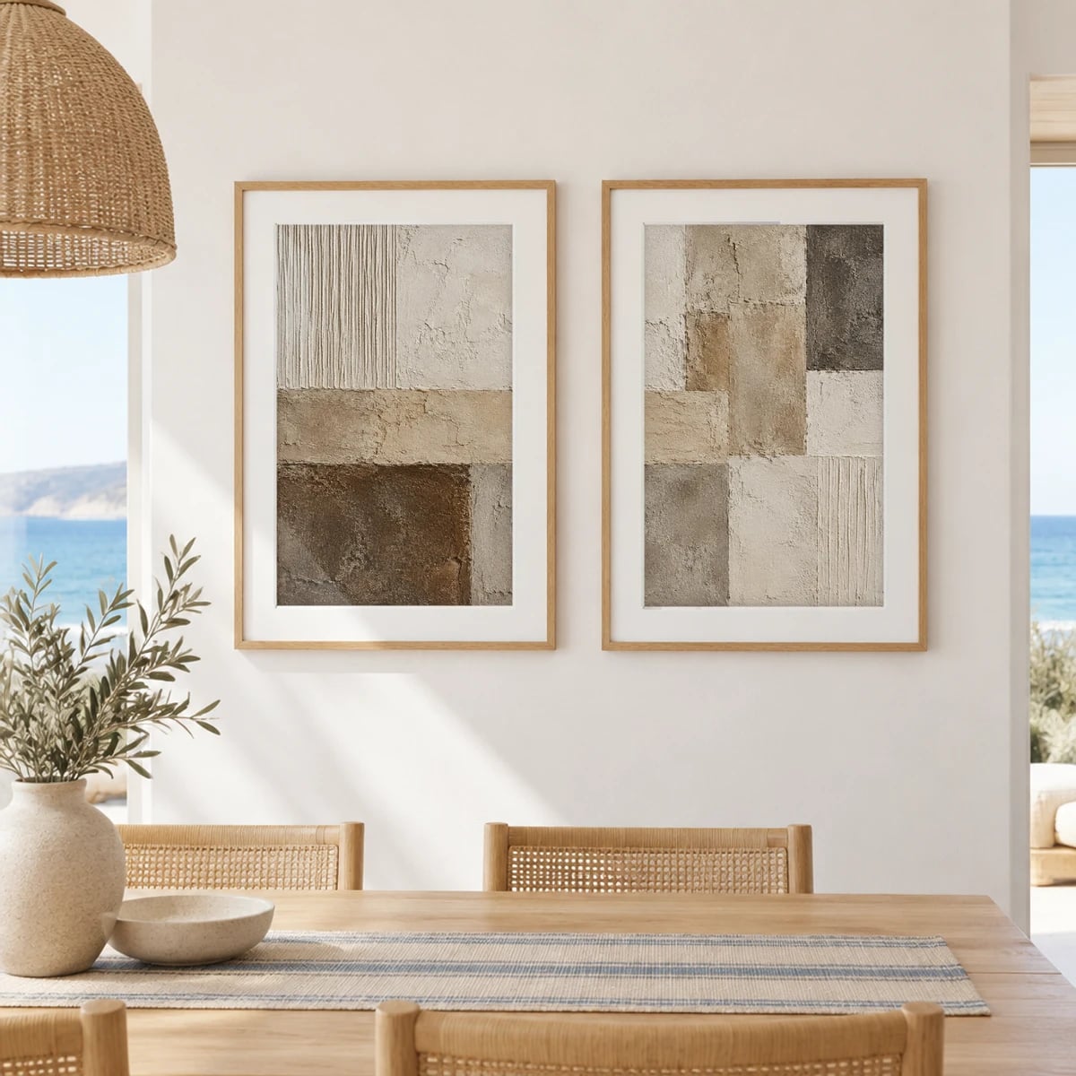 Quadro Texturas Terrosas em Relevo
