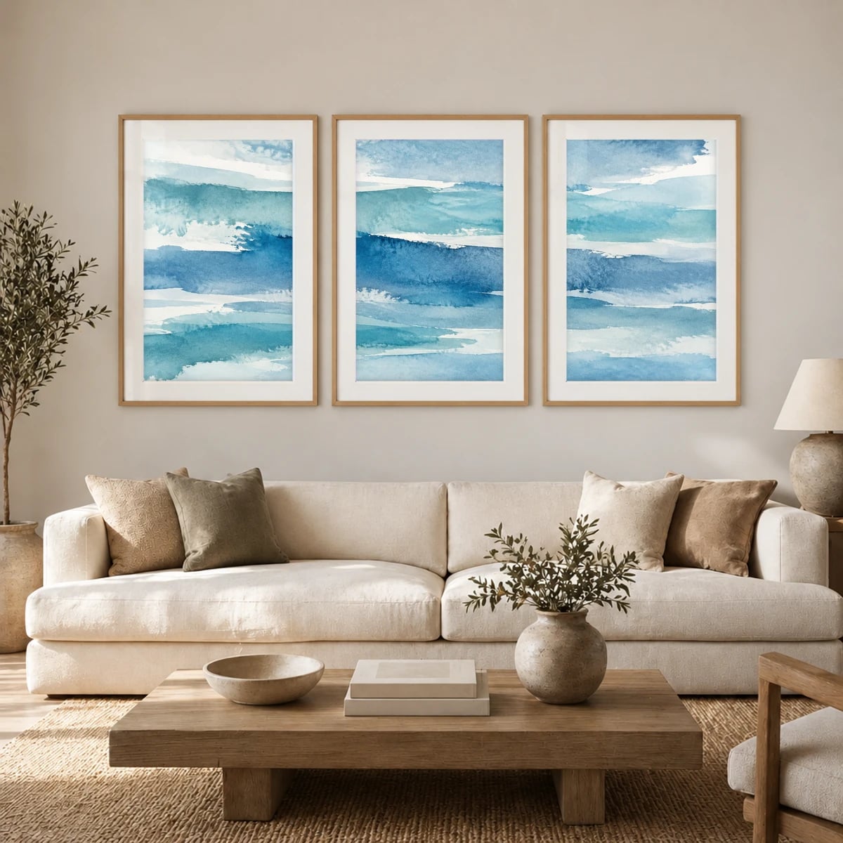 Quadro Ondas Suaves Sobre o Mar