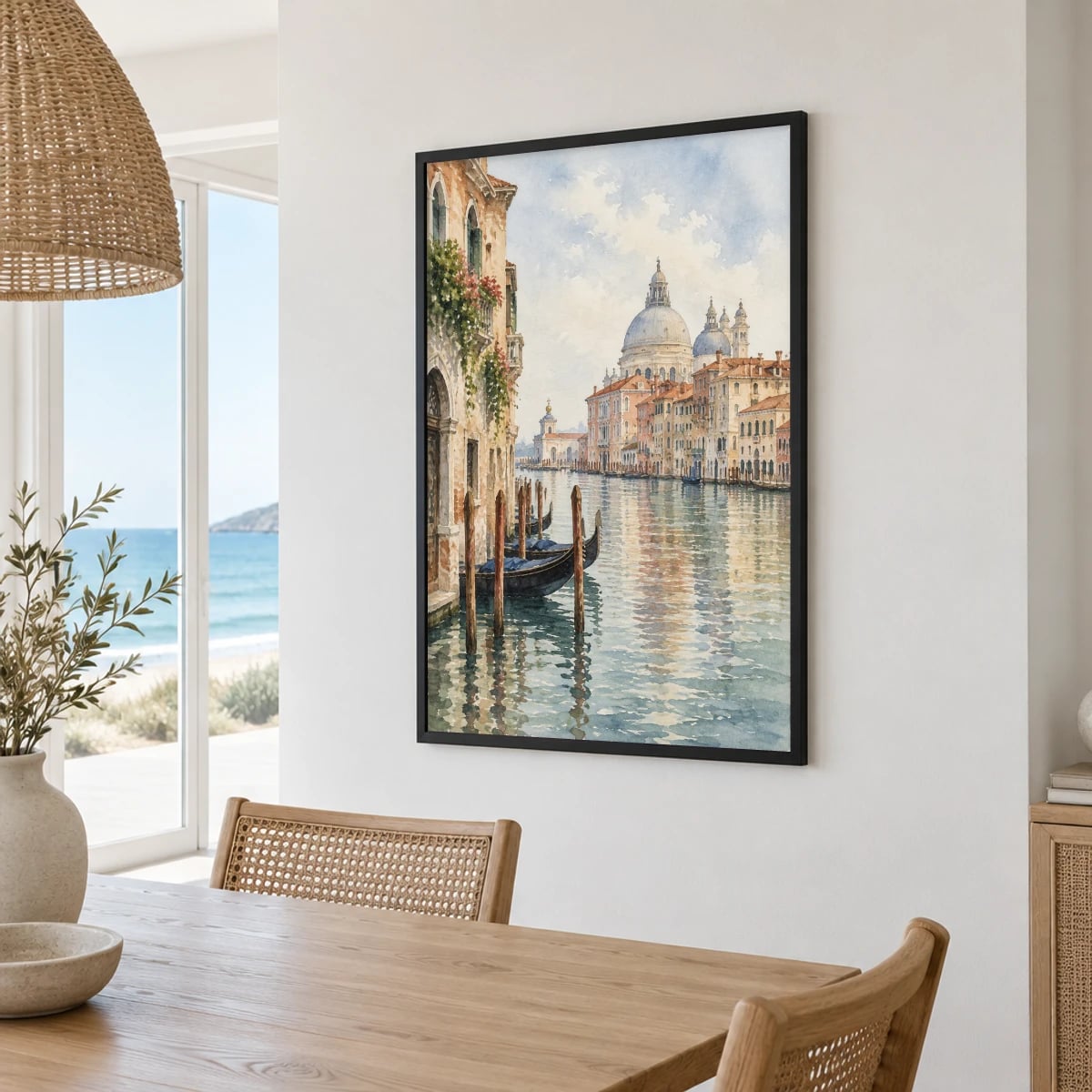 Quadro Canal de Veneza com Basílica