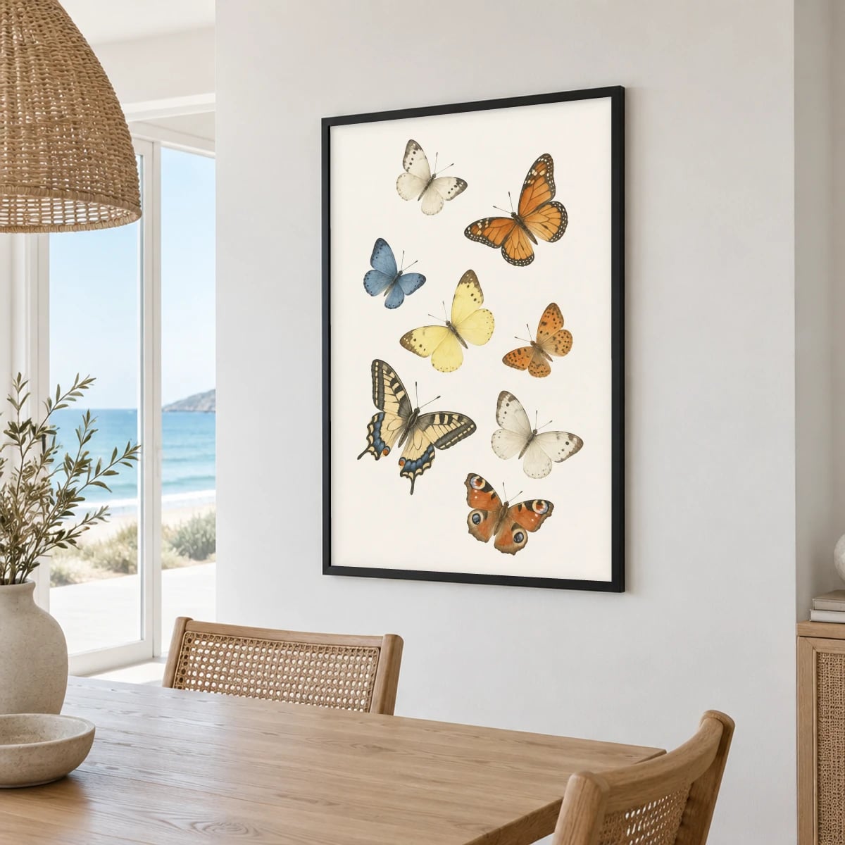 Quadro Borboletas em Voo Sereno