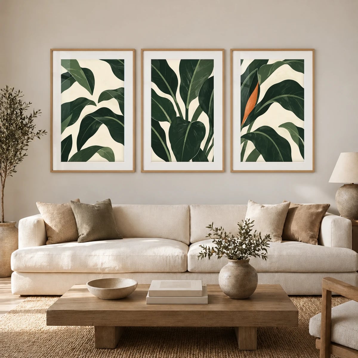 Quadro Folhagem de Palmeira Bananeira