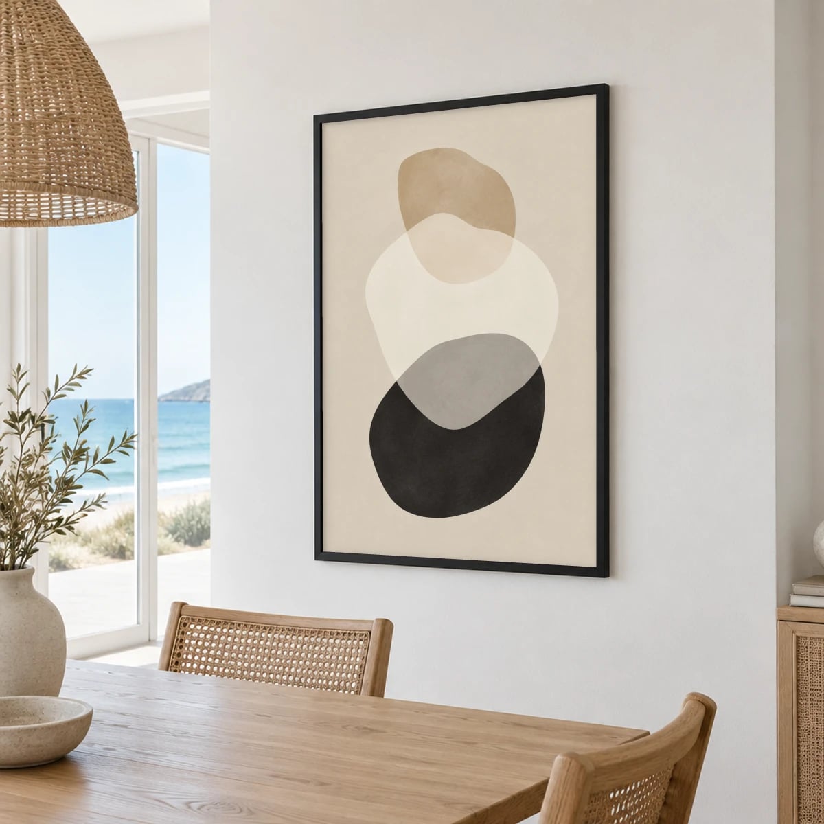 Quadro Formas Orgânicas Sobrepostas Neutras