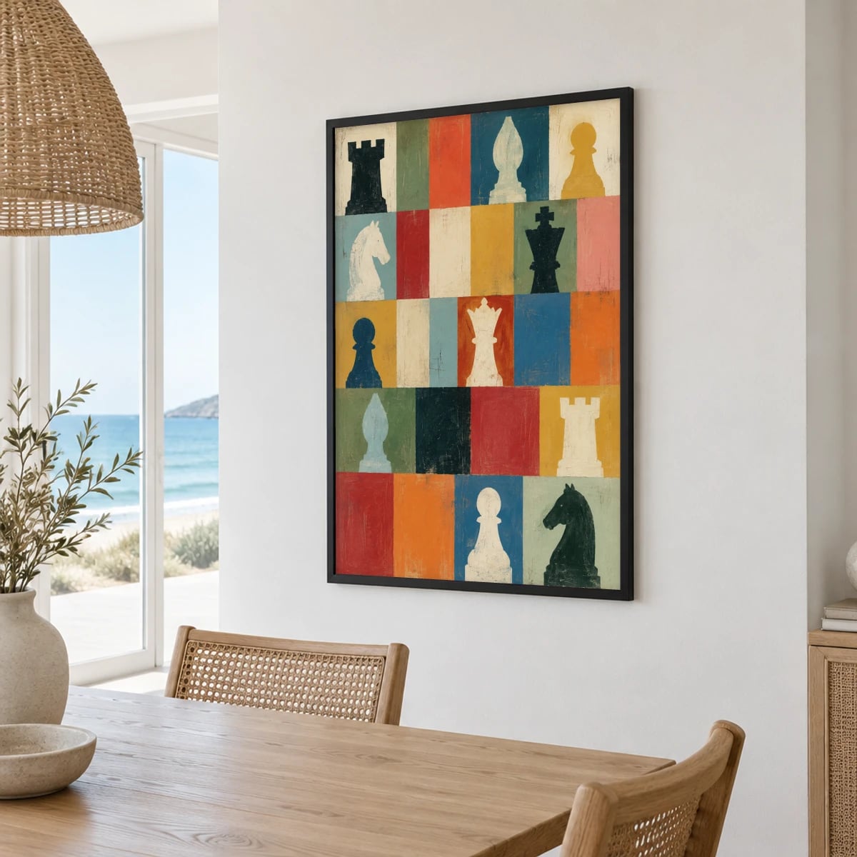 Quadro Peças de Xadrez